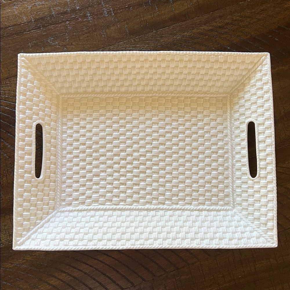 100% Authentic Tiffany&Co Vintage Woven serving tray
